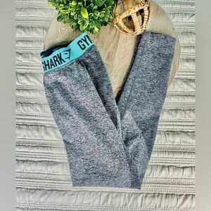 Gymshark Women’s Flex Legging V3 in Charcoal Marl/Dusky Teal Size Small